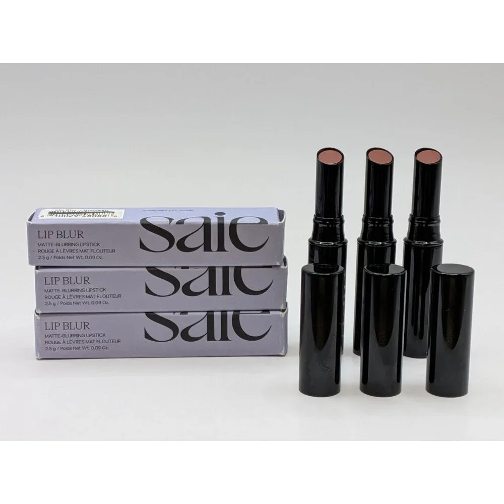 3x Lot Saie Lip Blur Matte Blurring Lipstick Nouveau Full Size